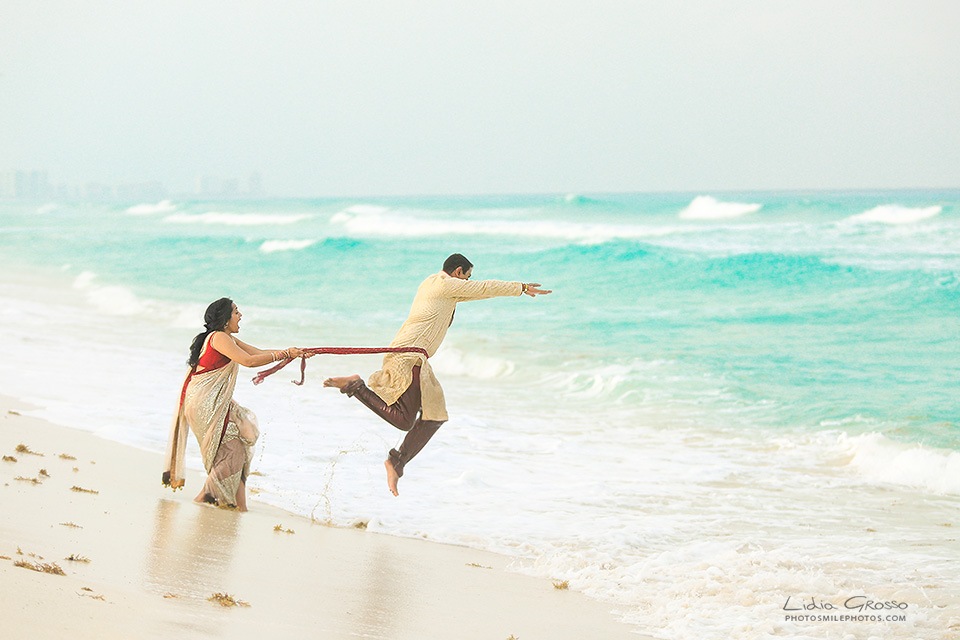 Indian post weddings photos Cancun