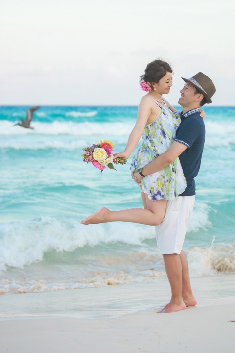 Korean post wedding photography  Cancun