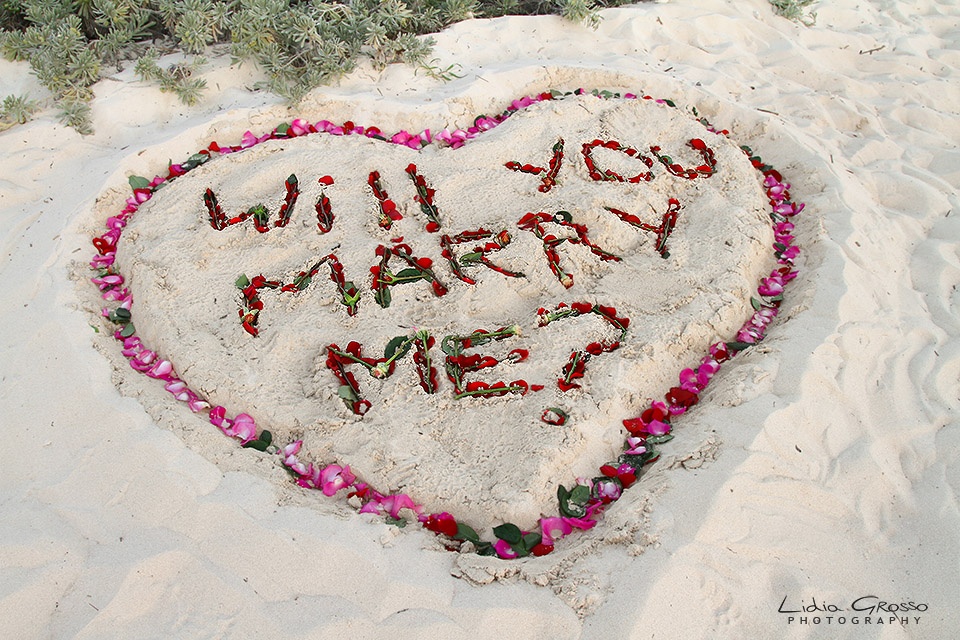 Surprise Proposal Cancun Beach